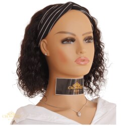 Elevate your style with crownedbyher’s water wave headband wigs. Our premium quality 100% human hair wigs are designed to fit securely and comfortably, giving you the freedom to style your hair however you like.