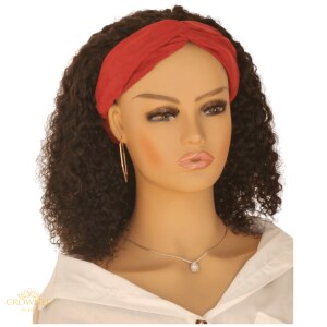 Crowned Kinky Headband Wig is ideal for beginners, our 100% human hair wig offers easy installation, adjustable fit, and versatile styling.