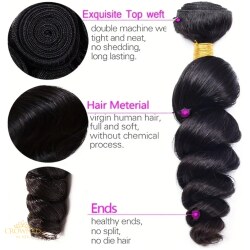 Crowned By Her Raw Virgin Human Hair Bundles provide the finest natural beauty and versatility for your perfect hairstyle.